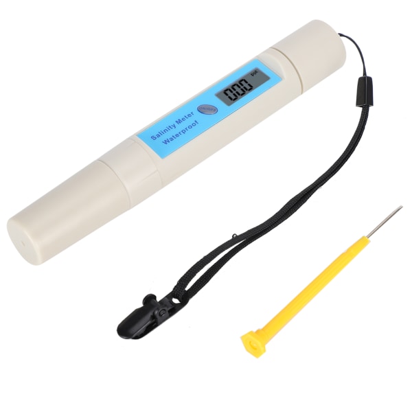 Salinitetstester digitalt display Vandtæt SA‑3287TDS/EC/CF saltvandsmålertester