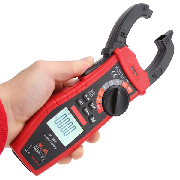 Digital Clamp Multimeter Håndholdt LCD Display DC AC Strøm Tester Meter MY2020D