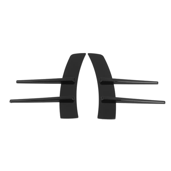 2 stk. Gloss Sort Frontkofanger Side Spoiler ABS Body Spoiler Canard Universal til Bil