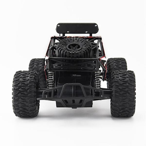 Sininen 1:16 mittakaavainen kaukosäädinauto LED-valoilla, 2,4 GHz:n nopea off-road-leluauto lapsille ja aikuisille, 20 km/h