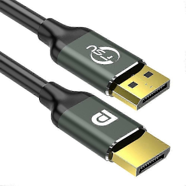 1.4 8K 4K HDR 144Hz 165Hz Display Port -sovitin, yhteensopiva video-PC:n, kannettavan, TV:n DP 1.4 Display Port 1.4 -kaapelin kanssa, 1,5 m
