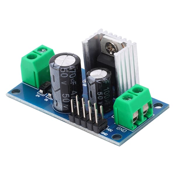 Stabilisert strømforsyningsmodul PCB for spenningsstabilisering 6V 1.2A L7806 LM7806