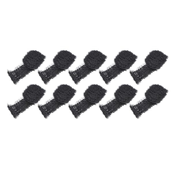 Spetsband DIY kantband klädtillbehör för sömnad dekoration lappning 10 yards 60mmBlack‑S12