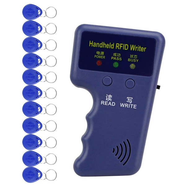 Handhållen ID-kortsduplikator Replikator Induktiv ID-kortskopierare Läsare Skrivare Handhållen 125kHz Kortläsare