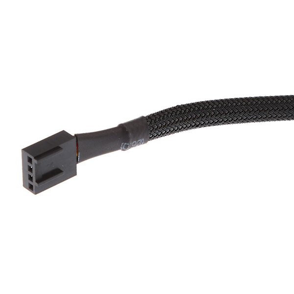 4-vejs PWM Splitter Hub 4pin/3pin CPU Computer Fan Sort Sleeved 12V