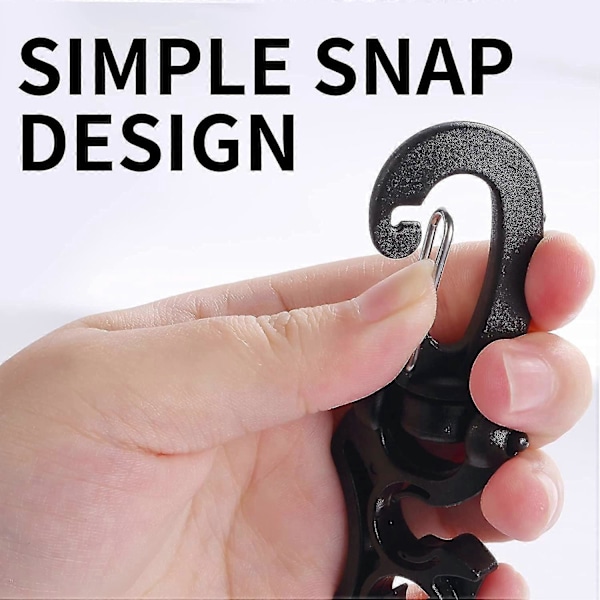 2 Pakker Scuba Slangeklemme Scuba Dykking Slangeholder Klemme, Dobbel BCD Slangeholder med Snapspenne