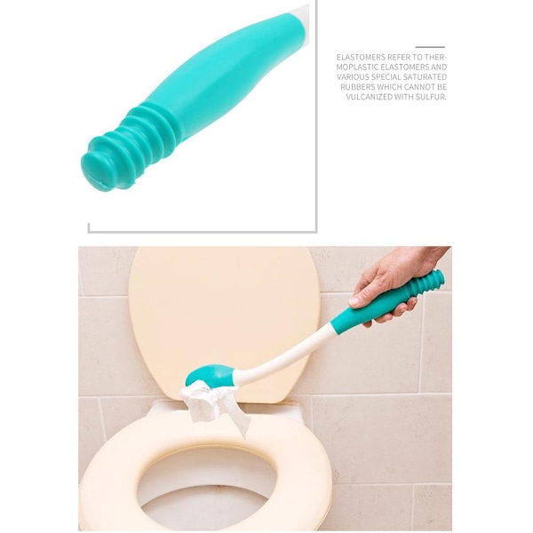 16 tommer toiletpapir automatisk tørring hjælpemidler selvhjælp toilet hjælpemiddel lang håndteret papirhåndklæder viskerholder til ældre og gravide kvinder