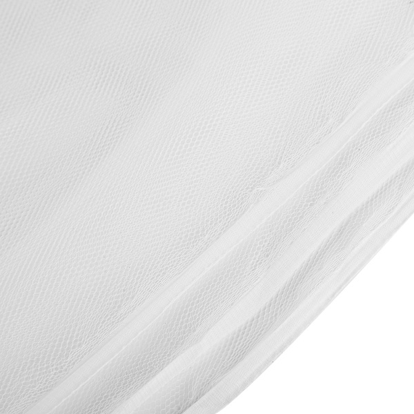 4 hjørne stolper seng baldakin myggenet tvilling fuld queen size net hvid (150x195x170 cm)