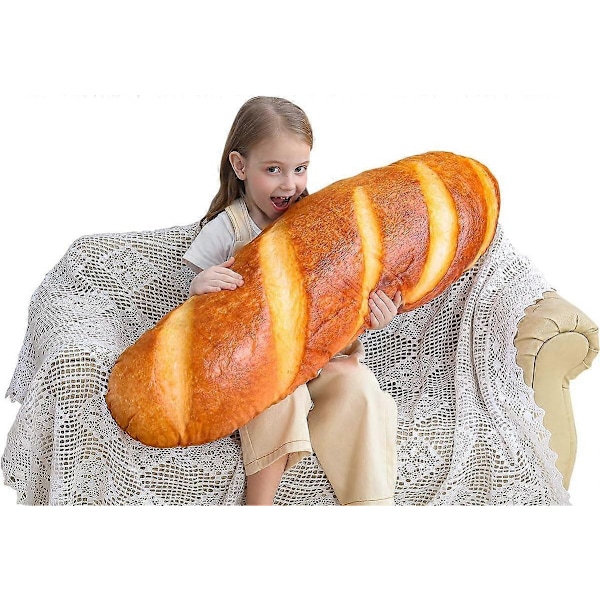 8 I 3D Simulering Brødform Pute Myk Lumbal Baguette Ryggpute Morsom Mat Plysj Kosedyr