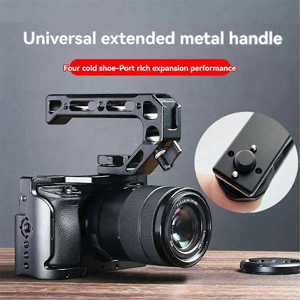 Dslr-kameran häkin mikrofonin kenkäkiinnike hopea
