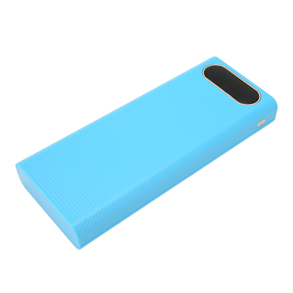 8x21700 batterilåda svetsfri power DIY batteriladdare case med LCD-skärm blå