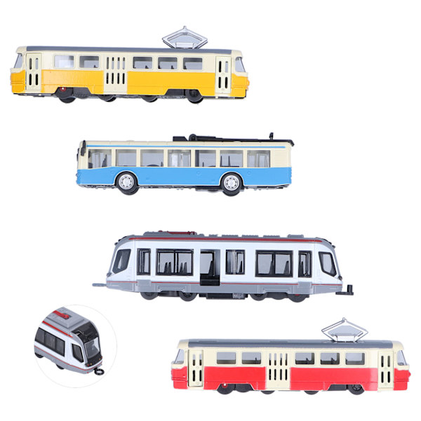 Højhastighedstog Bus Model PullBack Køretøjssamling Model Legetøj til Børn (D Gruppe)