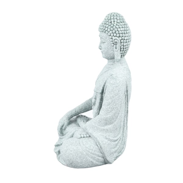 Liten Buddha-dekorasjon Utsøkt håndverk Buddha-pynt i grønn sandstein for fisketank Zen Sittende Buddha