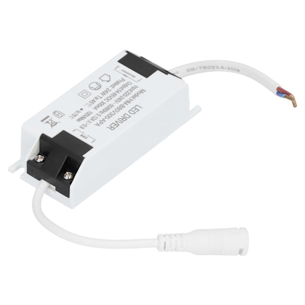 24W LED Driver Transformator med kabel konstant ström 300mA Ingång AC220-240V Utgång DC54-85V