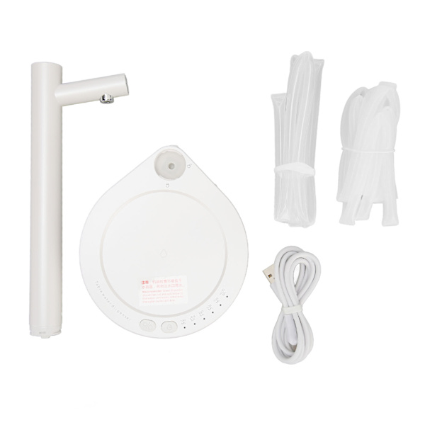 5 Gallon Smart Bord Vatten Dispenser 7 Nivå Kvantitativ USB Laddning Universell Skrivbord Vattenflaska Dispenser Pump Vit