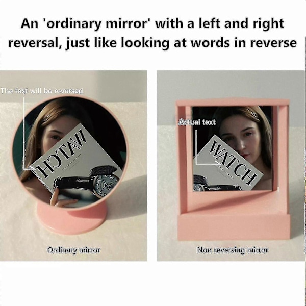 True Mirror Ikke-Reverserende, Ingen Speilbilde Hjemme Skrivebord Venstre Og Høyre Reverserer Ikke Det Ekte Speilet
