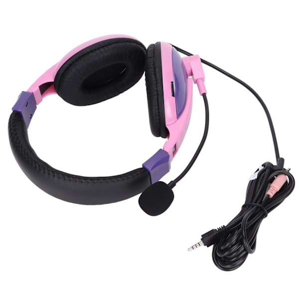 BH3688 Trådbundet headset 3,5 mm hybrid multifunktionskontakt med rundstrålande mikrofonstöd för XBOX för PS4Pink Purple
