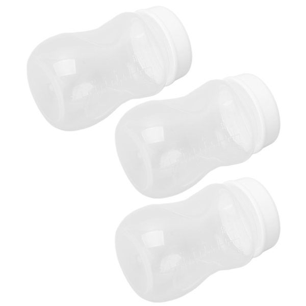 3-pack Bröstmjölksförvaringsburkar i PP med bred öppning, tätning, för bebis