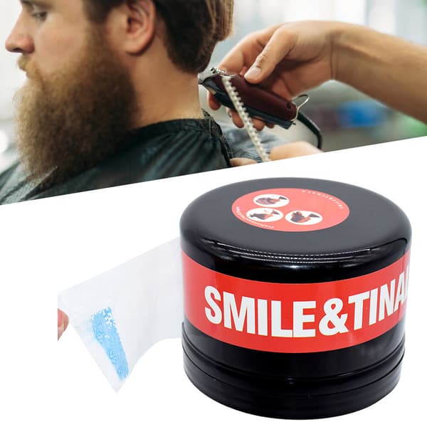 Engångs Nackskydd Pappersfodral Behållare Barberarsalong med Sugkoppsfäste
