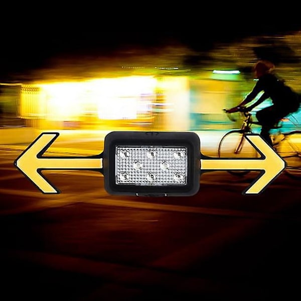 Letvægts Genopladelig LED Cykel Baglygte (Sort)