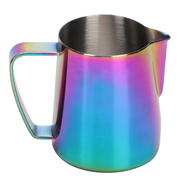 350 ml rustfritt stål Titanize melkeskummende kopp kanne kaffekanne for Latte ArtColorful