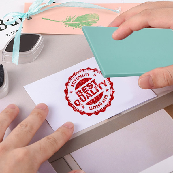 Jelly Gummistempel Tunn Skärblock för DIY Handgjorda Gummistempel Mintgrön