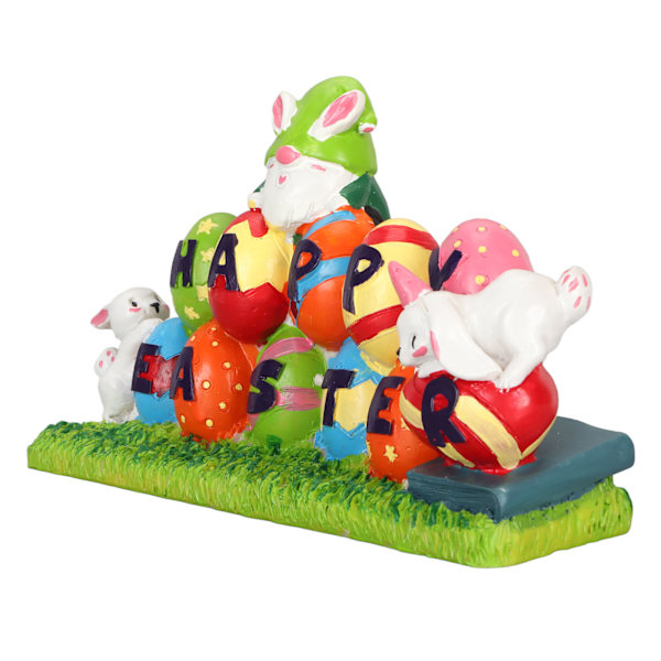 Pääsiäismunat Bunny Ornament Vedenpitävä Hartsi Munat Pupu Keskiosa Suloiset koristeelliset pääsiäishahmot kevätjuhliin