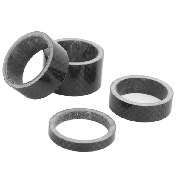 Cykel Headset Vaskemaskine Fuld Carbon Fiber Cykel Forgaffel Stammeafstandspasning Passer Til 1,1 Tommer Forgaffel 4stk