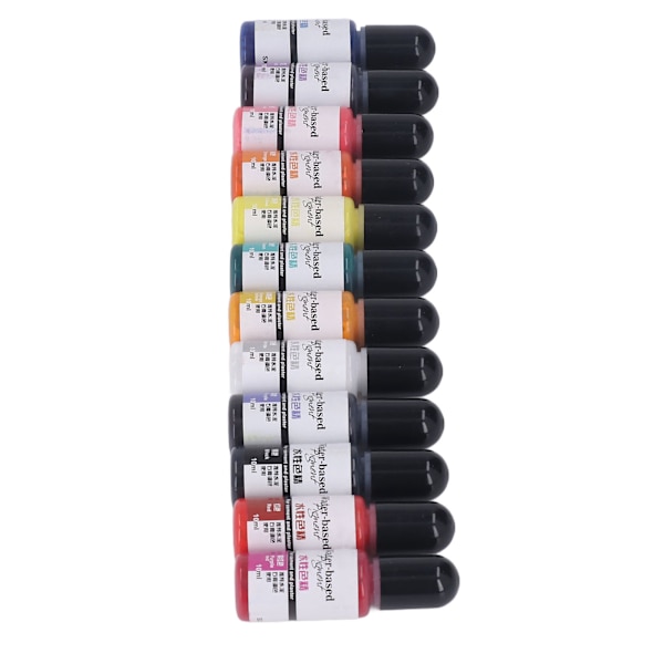 12 färger epoxihartspigment jämnt lyster DIY handgjord epoxihartsfärg för cementgips