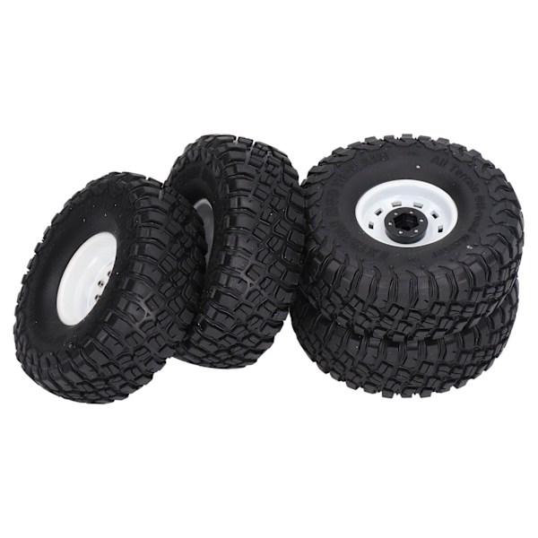 4 kpl RC-renkaat 1,9 tuuman leveys 10 reikää RC-kumiset pyörän päivitystarvikkeet SCX10 1/10 RC-autoon