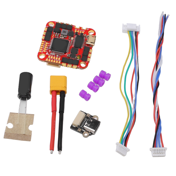 HAKRC F722 Flight Controller Kit med 40A ESC-kondensator for FPV Racing Drone Aircraft Black