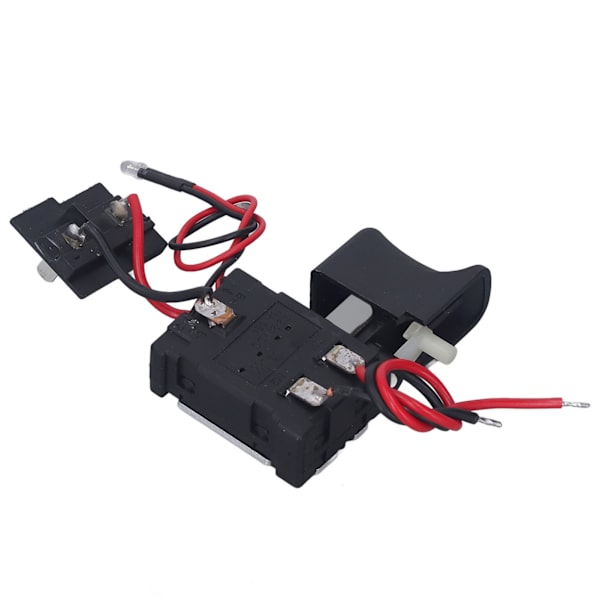 Sladdlös borrmaskin avtryckarswitch universell hastighetskontroll ersättning CW CCW justerbar med litet ljus 7.2~24VDC 16A