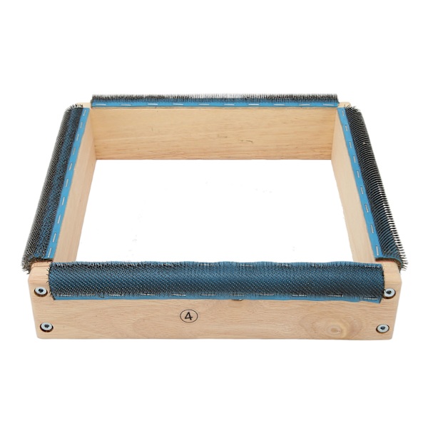 Broderistrimsramme 9,8 tommer 4 sider Solid massivtre Enkel montering teppekrokramme med skruer Nøkkel for tufting DIY