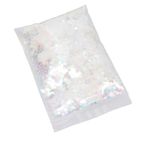 Nail Art Glitter Paljetter DIY Glossy Square Nail Paillette Flakes Dekorationer för julfest 1,8 oz