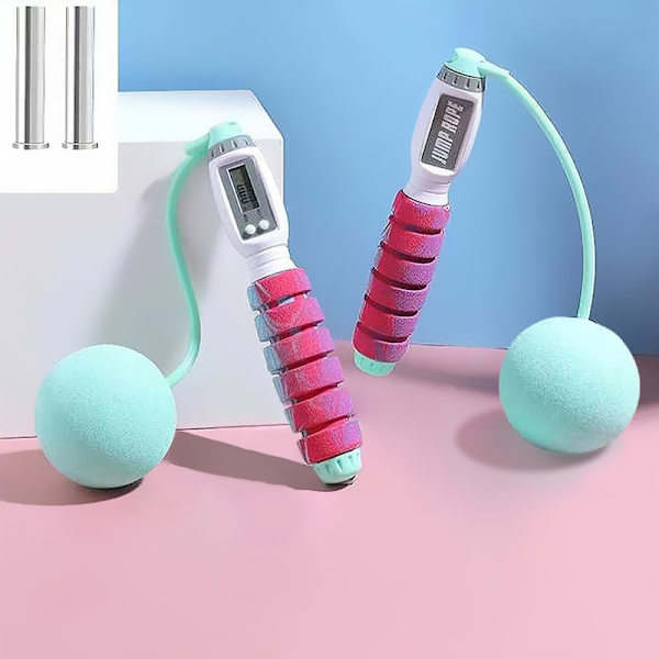 Ropeless Jump Rope Digital Cordless Intelligent Professional Training Ropeless Rope for Fitness Blue