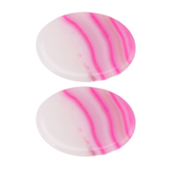 20 kpl Akaatti Oval Rose Stripe Cabochons Flatback Akaattihelmi Pyöreä Korukehys korujen valmistukseen