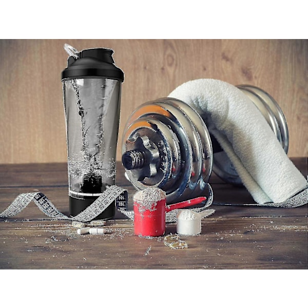 Premium Elektrisk Protein Shaker Flaska, Portabel Mixer Kopp USB Uppladdningsbar Röd