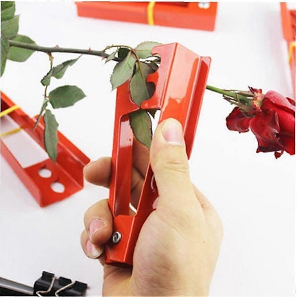 1 stk. 14,3 * 2,5 cm Skæreværktøj Blomsterhandler Metal Gardon Blomst Rose Torn Stilk Blad Stripper Rose Tang Fjernelse af Grater Haveværktøj