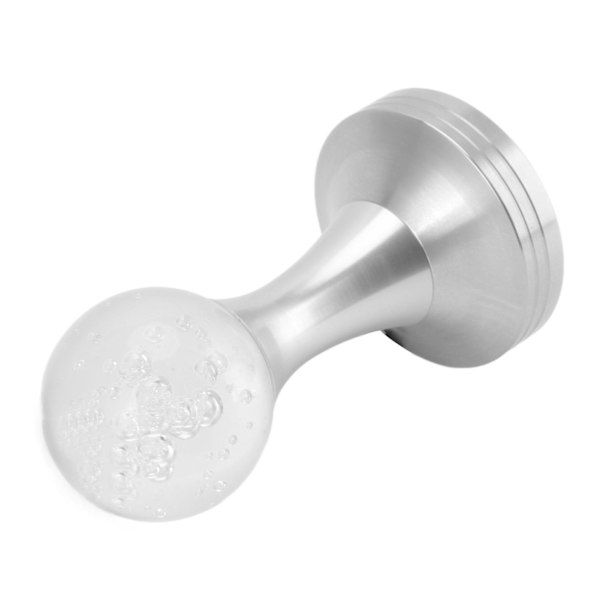 Kristallkula Kaffe Pulver Tamper Rostfritt Stål Bas Kaffe Press Hammer för Kök Café Silver Pelare 53mm / 2.1in
