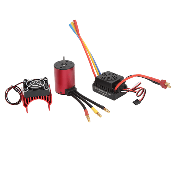 4300KV harjaton moottori 60A ESC:llä 4 napa 12 paikkaa RC harjaton moottori ESC -yhdistelmä 1/10 RC autolle