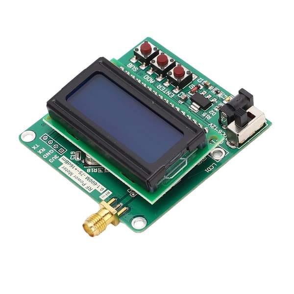 RF-effektmåler digitalt display indstillelig effektdæmpning logaritmisk detektorforstærkere -75 til +16dBm 6 til 12 VDC