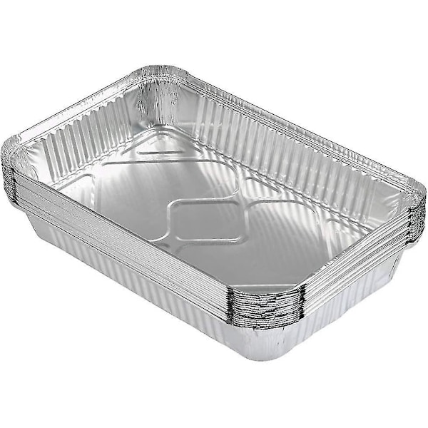 Aluminum Foil Trays for BBQ, Cooking, Roasting, Baking - 25pcs, Large Food Containers 31cm x 21cm x 5cm