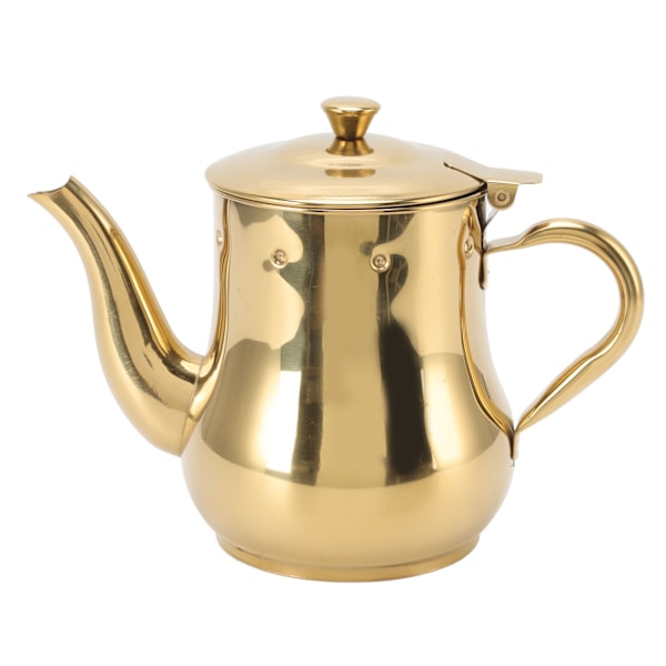 500 ml kaffekjele i rustfritt stål med tekanne for kaffe, kjøkken, gull