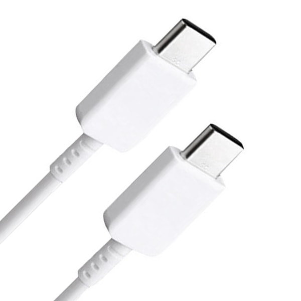 Typ C till Typ C-kabel PD Snabbladdning Flexibel typ C-datasladd för Android för Note 10-telefon 3,3 fot Vit