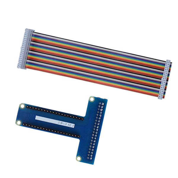T-typ GPIO-förlängningskort 40-stifts bandkabel för Raspberry Pi 1B+/ 2B/ 3B