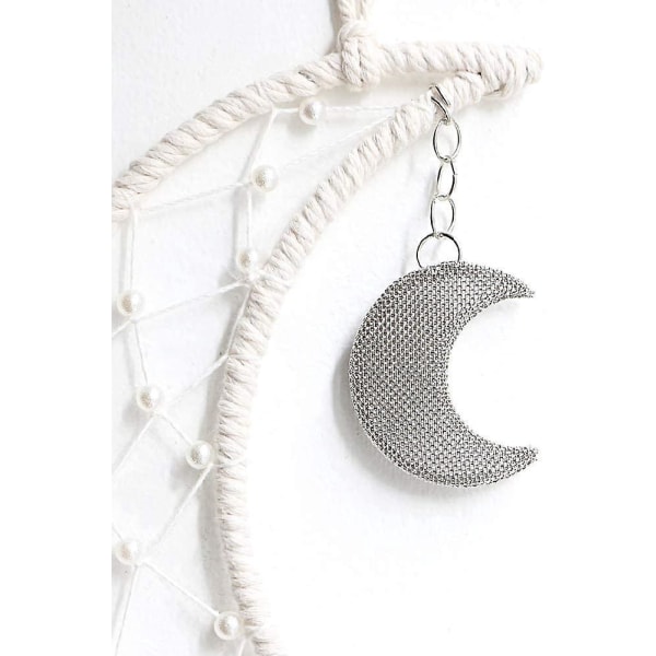 Bohemian Moon Dream Catcher Veggoppheng - Håndlaget hjemmeinnredning for barn og bryllup