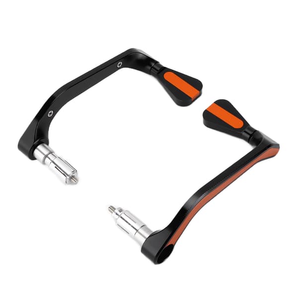 2 st motorcykelstyresskydd aluminiumlegering modifiering underhåll universell för 22 mm/0,87 tum orange