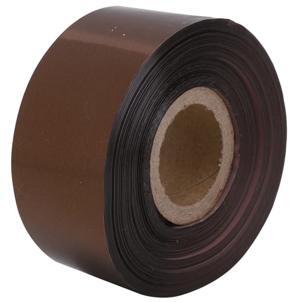 Varmpräglingsfolie Papper Läder Tyg Förpackningslåda DIY Dekorationsaccessoarer 3cm Bredd 120 Meter/Rulle Brun