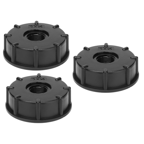 3 stk. IBC-tankforbindelse groft gevindslangeafløbsadapter plastfitting 60 mm indvendig diameter G1/2