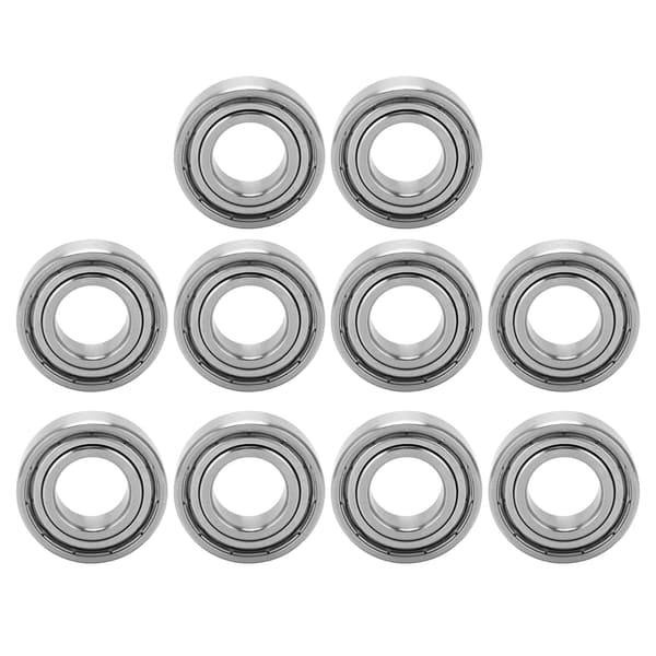 10 stk. kuglelejer i rustfrit stål med 17 mm indvendig diameter ruller erstatning til maskine